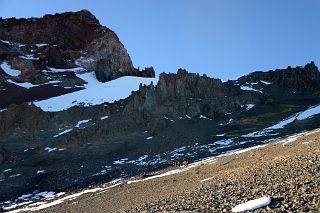 13 Climbing Between Colera Camp 3 And Independencia On The Way To Aconcagua Summit